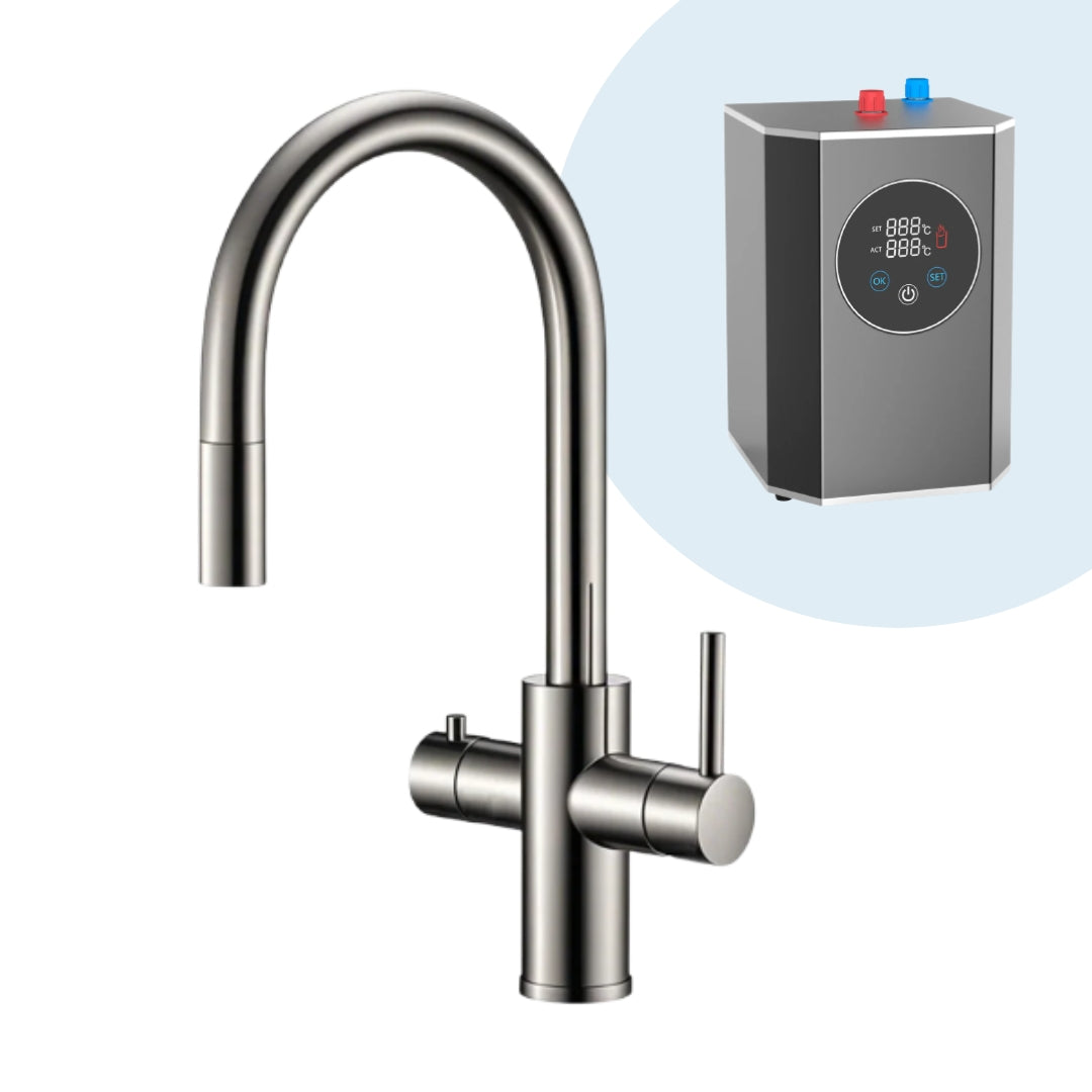 2,4 Liter 4-1 inkl. udtrækshane & filter