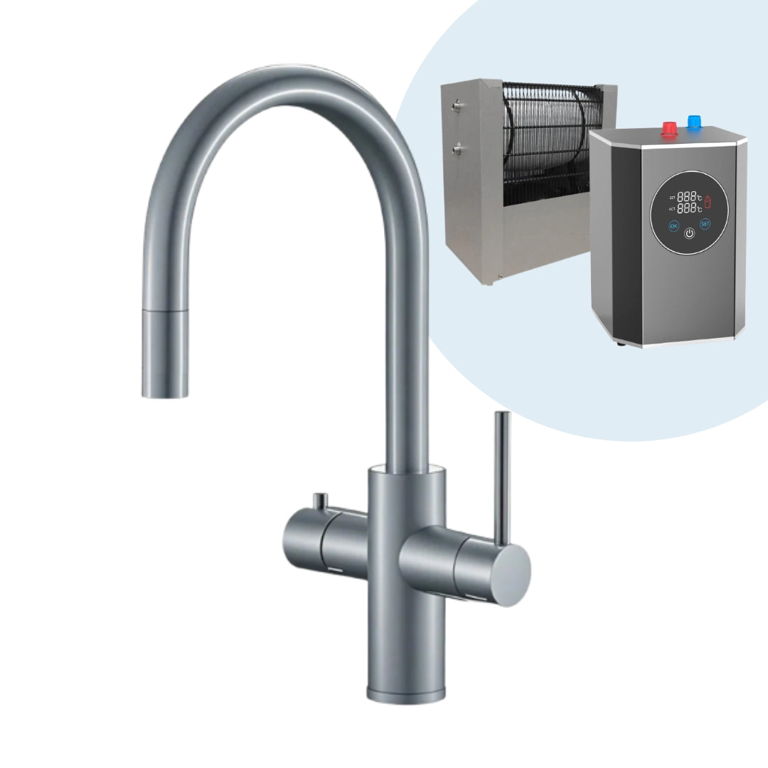 2,4 Liter 4-1 inkl. udtrækshane & filter