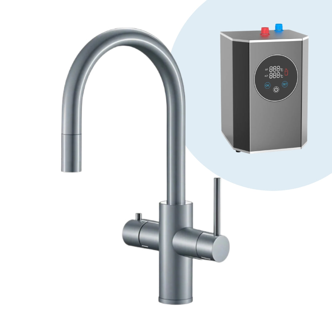 2,4 Liter 4-1 inkl. udtrækshane & filter