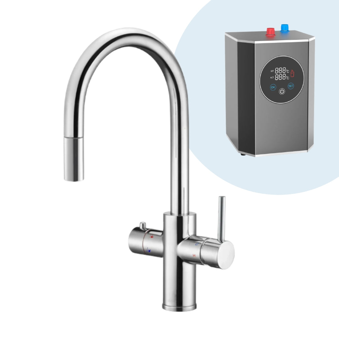 2,4 Liter 4-1 inkl. udtrækshane & filter