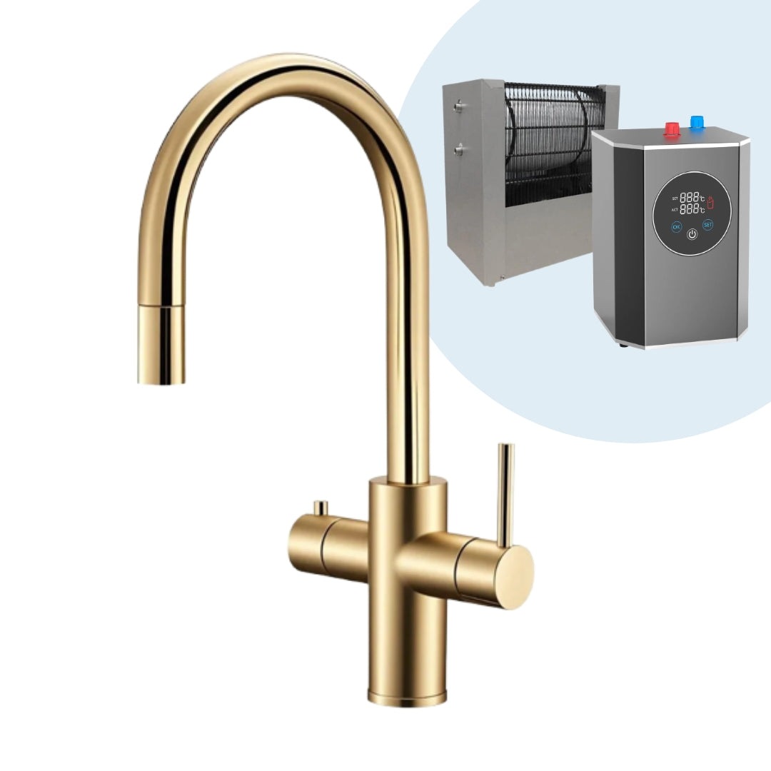 2,4 Liter 4-1 inkl. udtrækshane & filter