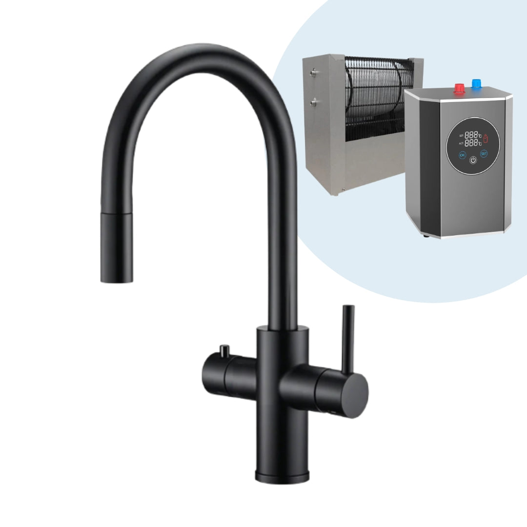 2,4 Liter 4-1 inkl. udtrækshane & filter